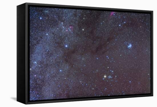 The Taurus Region Showing Dark Lanes of Nebulosity-null-Framed Stretched Canvas