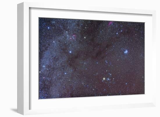 The Taurus Region Showing Dark Lanes of Nebulosity-null-Framed Photographic Print