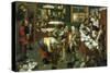 The Tax Collector's Office-Pieter Breugel the Elder-Stretched Canvas