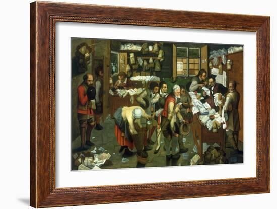 The Tax Collector's Office-Pieter Breugel the Elder-Framed Giclee Print