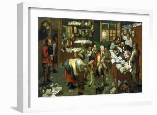 The Tax Collector's Office-Pieter Breugel the Elder-Framed Giclee Print
