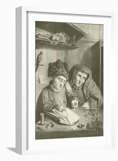 The Tax Collectors-Quentin Massys-Framed Giclee Print