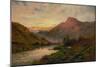 The Tay at Sunset, Dunkeld-Alfred de Breanski-Mounted Giclee Print