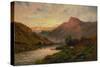 The Tay at Sunset, Dunkeld-Alfred de Breanski-Stretched Canvas