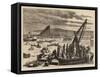 The Tay Bridge Disaster, General View of the Diving Operations, Looking South-null-Framed Stretched Canvas