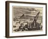 The Tay Bridge Disaster, General View of the Diving Operations, Looking South-null-Framed Giclee Print