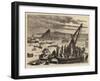 The Tay Bridge Disaster, General View of the Diving Operations, Looking South-null-Framed Giclee Print