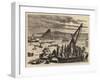 The Tay Bridge Disaster, General View of the Diving Operations, Looking South-null-Framed Giclee Print