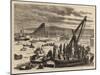 The Tay Bridge Disaster, General View of the Diving Operations, Looking South-null-Mounted Giclee Print