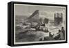 The Tay Bridge Disaster, Steam Launches and Divers' Barge Employed in Search-William Heysham Overend-Framed Stretched Canvas