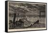 The Tay Bridge Disaster, Visit of the Official Steamer to the Ruins on the Night of the Accident-Joseph Nash-Framed Stretched Canvas