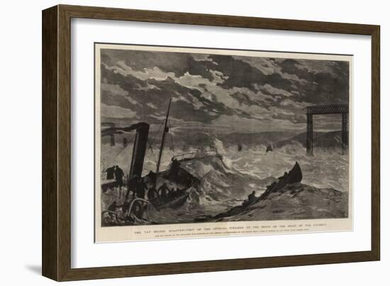 The Tay Bridge Disaster, Visit of the Official Steamer to the Ruins on the Night of the Accident-Joseph Nash-Framed Giclee Print