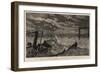 The Tay Bridge Disaster, Visit of the Official Steamer to the Ruins on the Night of the Accident-Joseph Nash-Framed Giclee Print