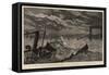 The Tay Bridge Disaster, Visit of the Official Steamer to the Ruins on the Night of the Accident-Joseph Nash-Framed Stretched Canvas