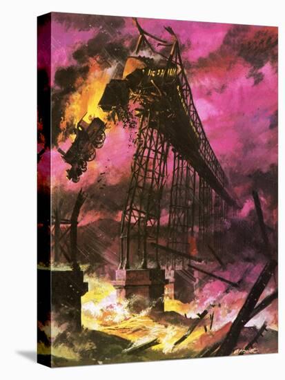 The Tay Bridge Disaster-Andrew Howat-Stretched Canvas