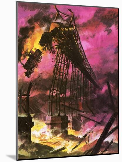 The Tay Bridge Disaster-Andrew Howat-Mounted Giclee Print