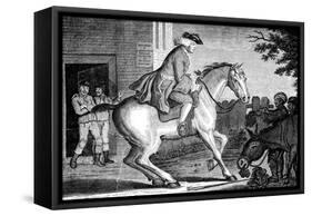 The Taylor Riding to Brentford, 1768-TS Stayner-Framed Stretched Canvas