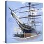 The Tea Clipper Cutty Sark-John S. Smith-Stretched Canvas