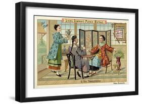 The Tea House-null-Framed Giclee Print