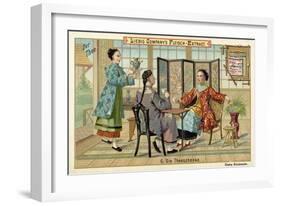 The Tea House-null-Framed Giclee Print