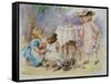 The Tea Party, 1876-Agnes Nicholl-Framed Stretched Canvas