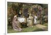 The Tea Party-George Sheridan Knowles-Framed Giclee Print