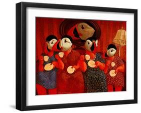 The Tea Party-John Newcomb-Framed Giclee Print