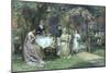 The Tea Party-George S. Knowles-Mounted Giclee Print