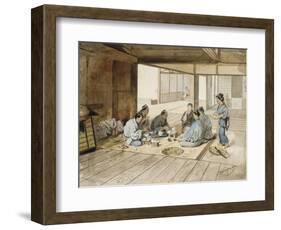 The Tea Party-Charles Wirgman-Framed Giclee Print