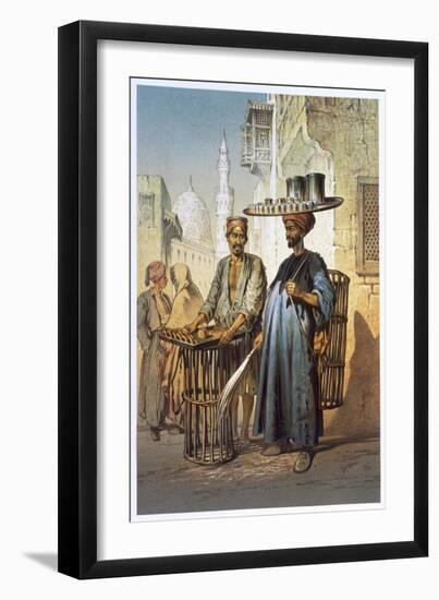 The tea seller, 1862-Amadeo Preziosi-Framed Giclee Print