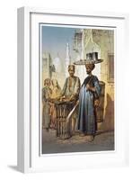 The tea seller, 1862-Amadeo Preziosi-Framed Giclee Print