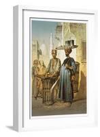 The Tea Seller, from Souvenir of Cairo, 1862-Amadeo Preziosi-Framed Giclee Print