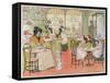 The Tea Shop, from The Book of Shops, 1899-Francis Donkin Bedford-Framed Stretched Canvas