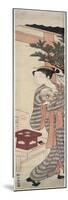 The Tea Stall - Kagiya Osen, c.1769-Suzuki Harunobu-Mounted Premium Giclee Print