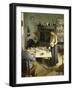 The Tea-Table, 1920 (Oil on Canvas)-Harold Harvey-Framed Giclee Print