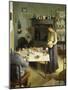 The Tea-Table, 1920 (Oil on Canvas)-Harold Harvey-Mounted Giclee Print