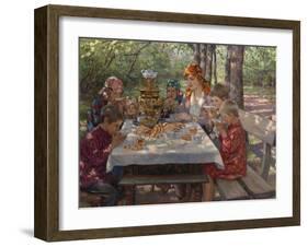 The Teacher's Guests-Nikolai Petrovich Bogdanov-Belsky-Framed Giclee Print