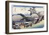 The Teahouse at the Spring, Otsu, from "Fifty-Three Stages of the Tokaido Road," circa 1831-34-Ando Hiroshige-Framed Giclee Print