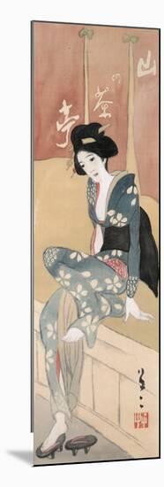 The Teahouse, Yama-No-Cha-Tei, Japan-Yumeji Takehisa-Mounted Premium Giclee Print