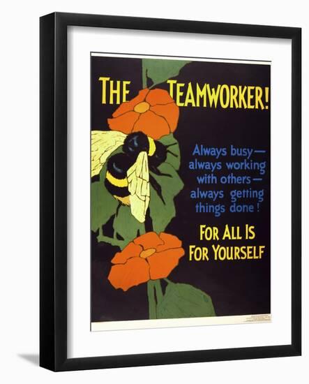 The Teamworker!-null-Framed Giclee Print