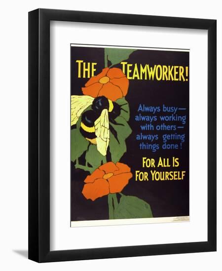The Teamworker!-null-Framed Premium Giclee Print