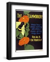 The Teamworker!-null-Framed Giclee Print