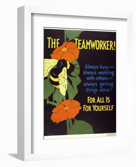 The Teamworker!-null-Framed Giclee Print