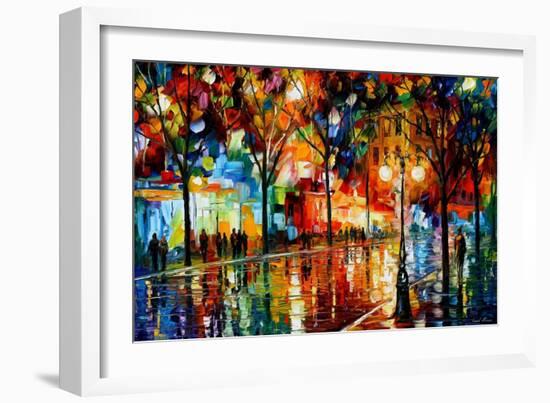 The Tears Of The Fall-Leonid Afremov-Framed Art Print