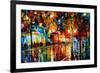 The Tears Of The Fall-Leonid Afremov-Framed Art Print