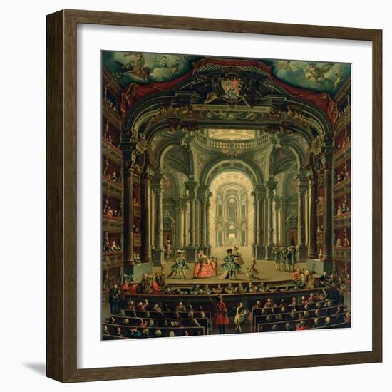 The Teatro Reale in Turin-Pietro Domenico Oliviero-Framed Giclee Print