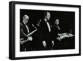 The Ted Heath Orchestra in Concert at the Forum Theatre, Hatfield, Hertfordshire, 18 November 1983-Denis Williams-Framed Photographic Print
