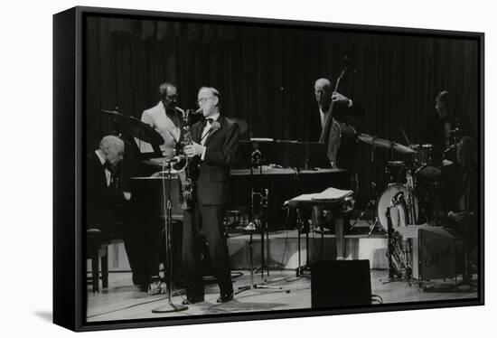 The Ted Heath Orchestra in Concert, London, 1985-Denis Williams-Framed Stretched Canvas