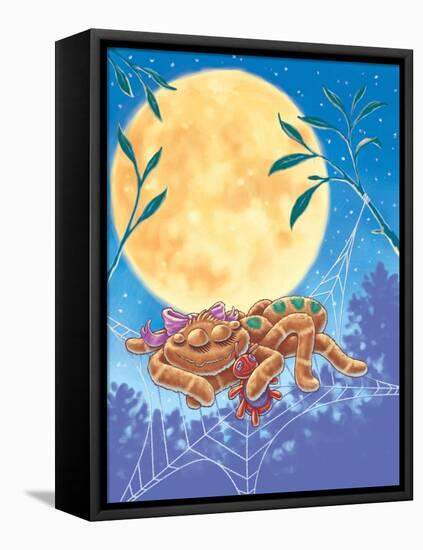 The Teeny Sleepy Spider - Turtle-Catherine G. Bratton-Framed Stretched Canvas