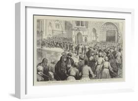 The Teheran Tobacco Riots, the Mob in Front of the Shah's Palace-Godefroy Durand-Framed Giclee Print